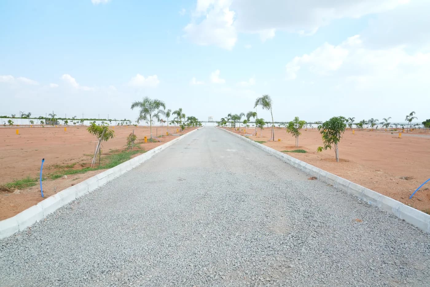 Straight internal road