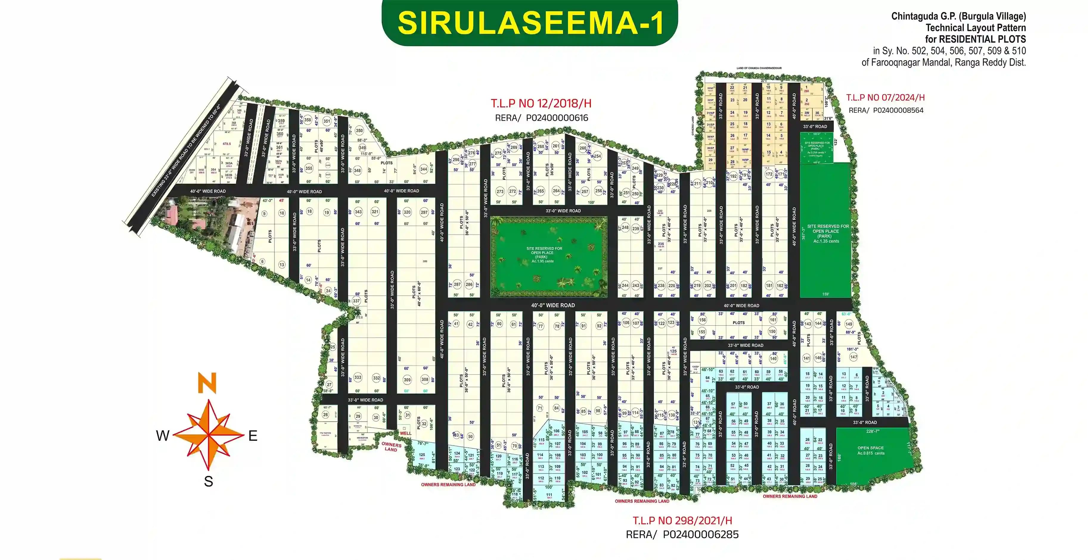 Sirulaseema-1 layout preview