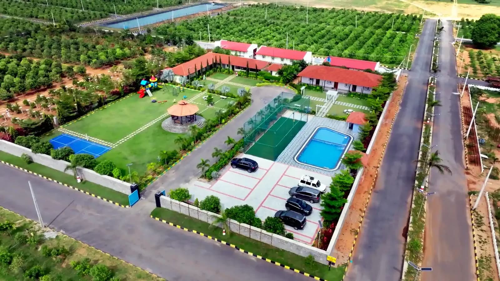 Aerial amenity campus