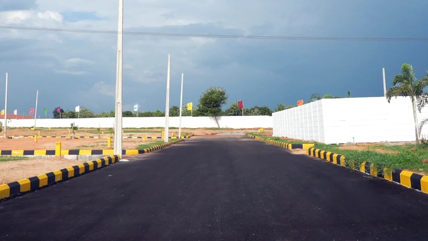 Internal blacktop road