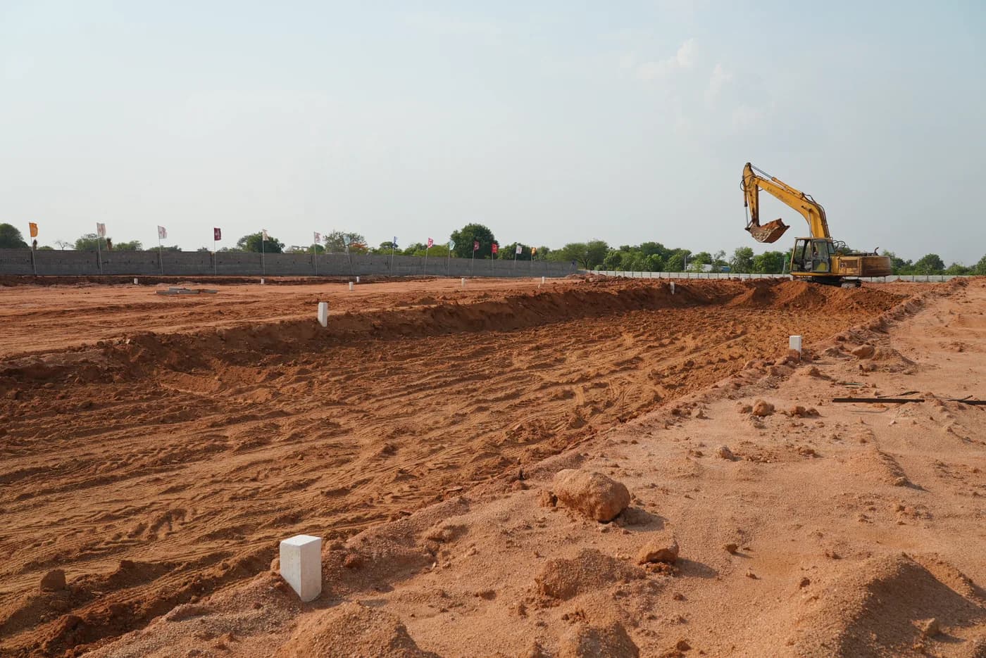 Earthwork in progress